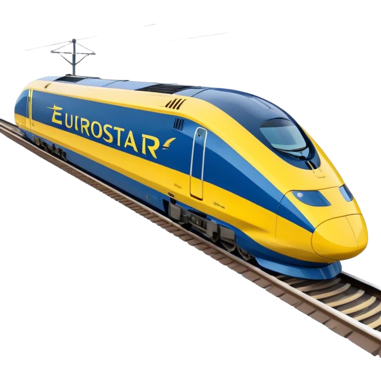 Eurostar - Eurostar International (Model Year: 2020) (Iconic colour: Blue and yellow) emoji