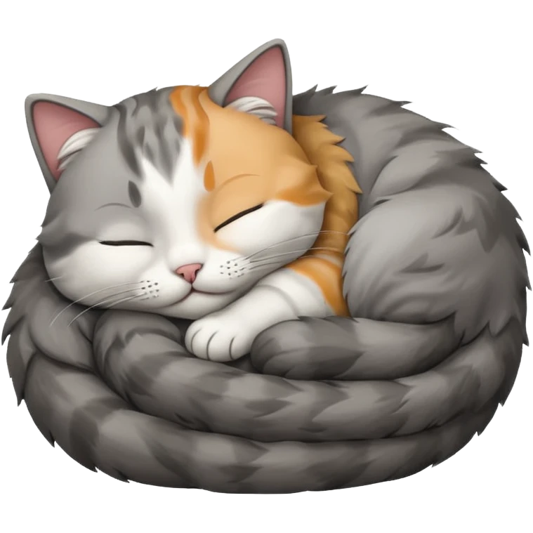 Sleeping cat emoji