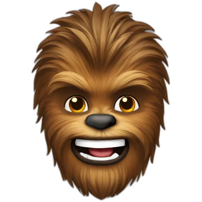 chewbacca smiling emoji