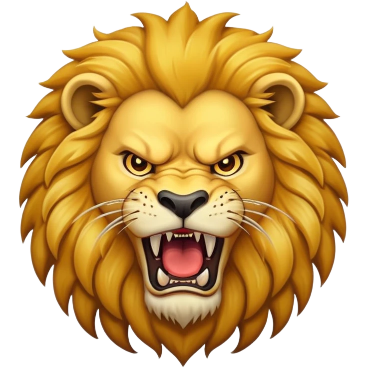Angry lion emoji