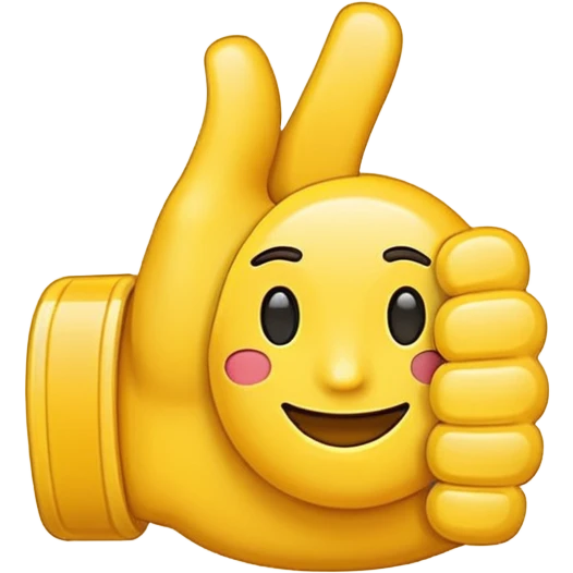 thumbs up emoji, positive and bold emoji