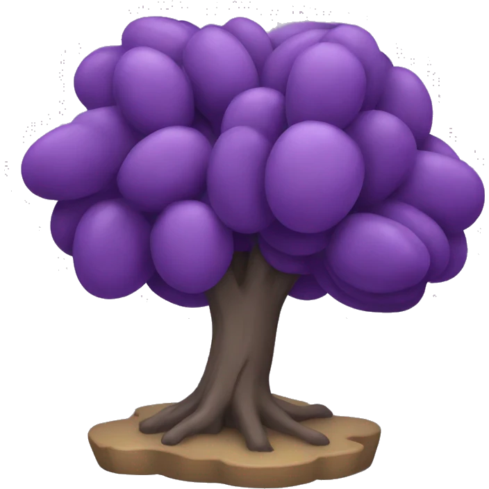 purple olive tree emoji