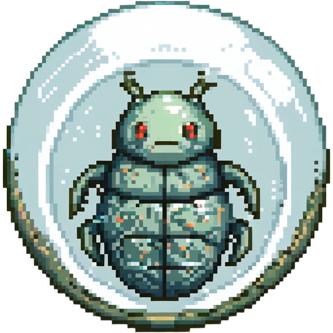 MRI parasitic embryo, digital, fetal small shape in otherworldly bubble, eerie, horror, pupa, crystalis, in-utero, sea-life, crustaceanoid, photorealismm syphonophore emoji