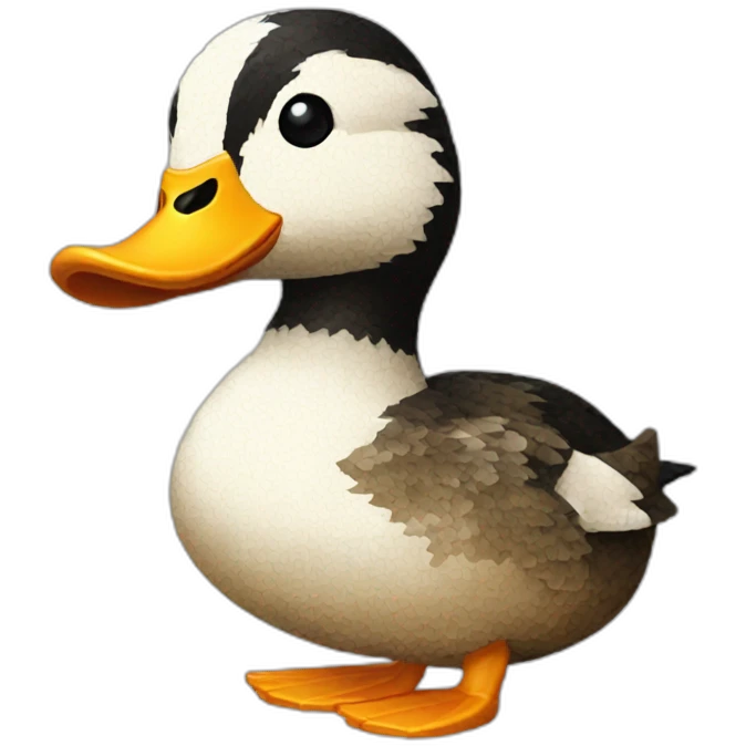 pixellated duck emoji