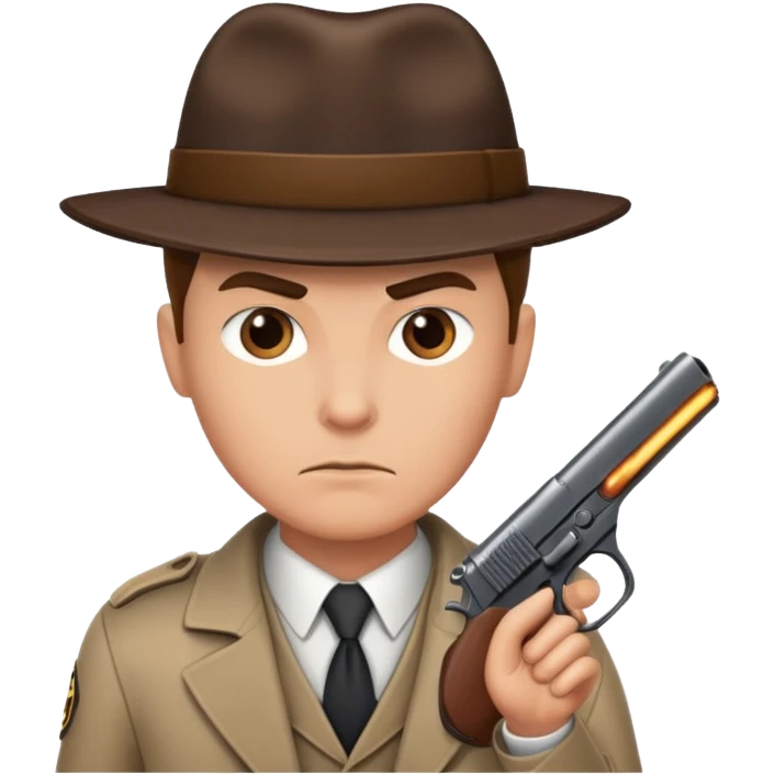 Detective  with gun  emoji