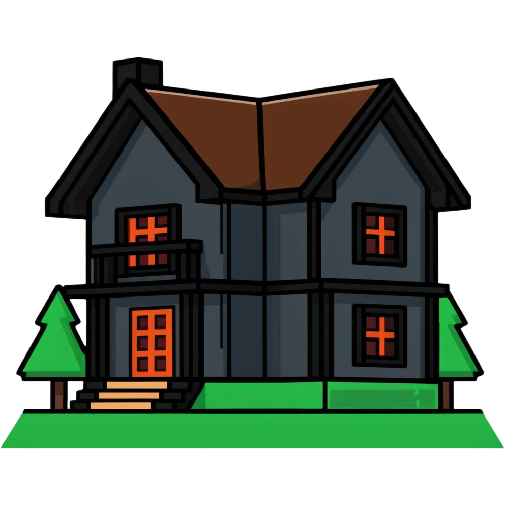 Minecraft house emoji