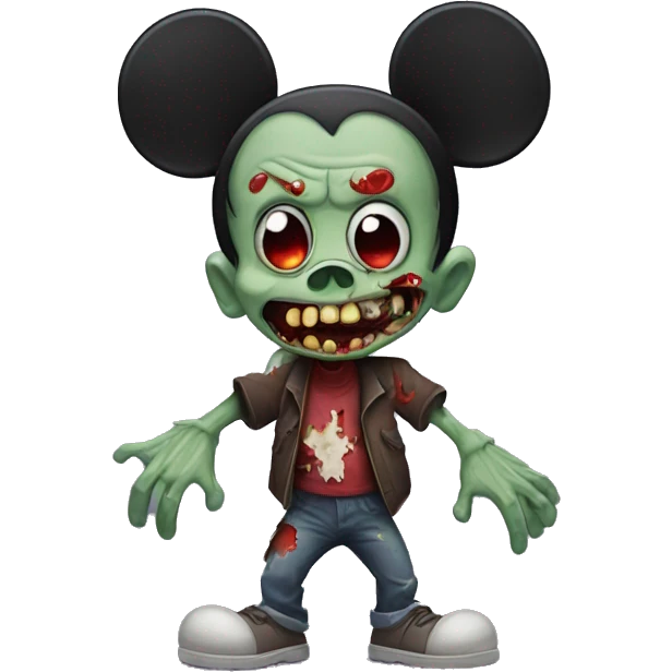 Mickey mouse zombie emoji