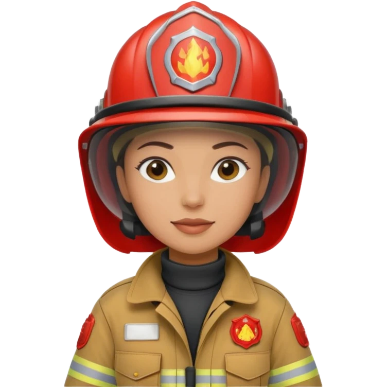 women Firefighter wearing helmets emoji
