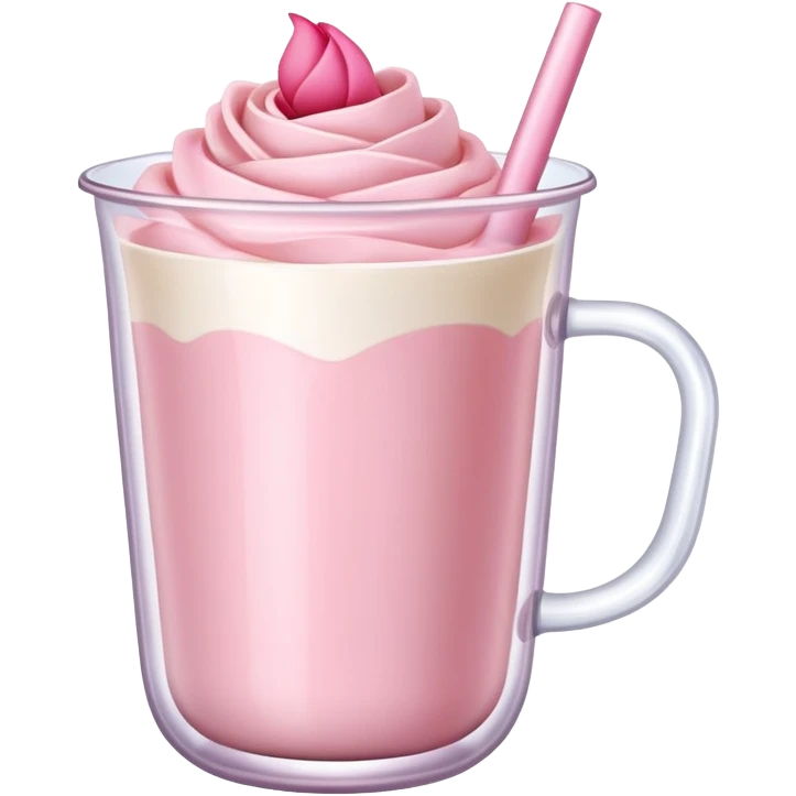 Rose milk tea  emoji