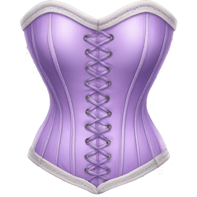 Realistic lilac corset emoji