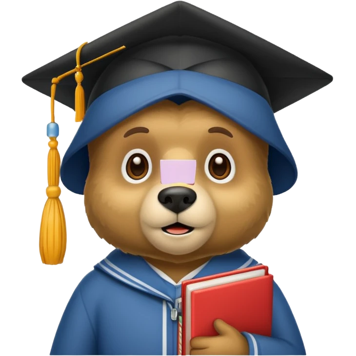 student bear emoji