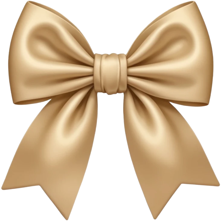 Beige bow emoji