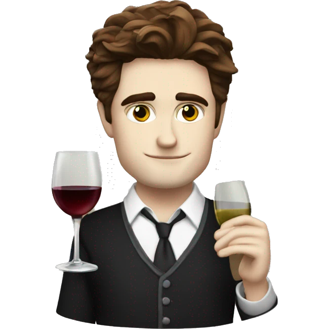 edward cullen drinking wine emoji