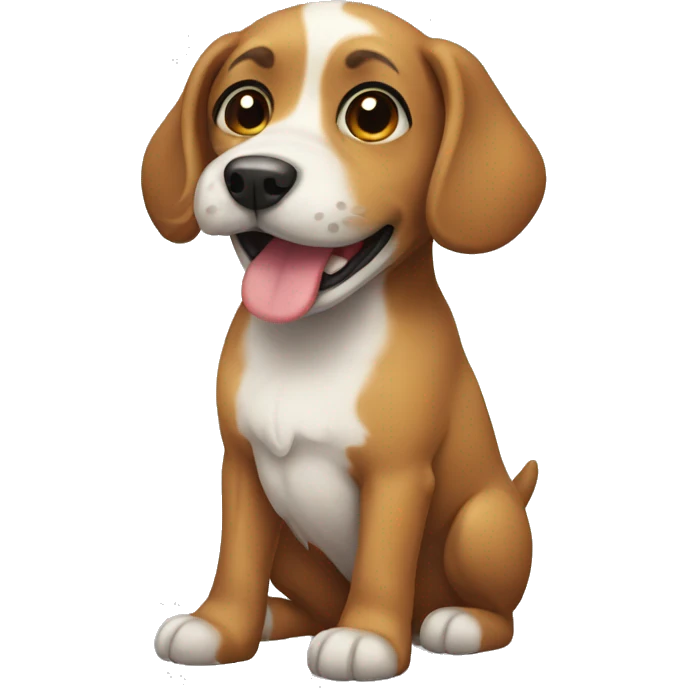 Cute dog emoji