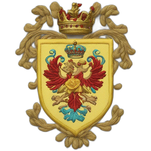 embroidered coat of arms emoji
