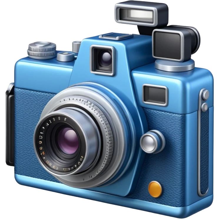 blue old camera emoji