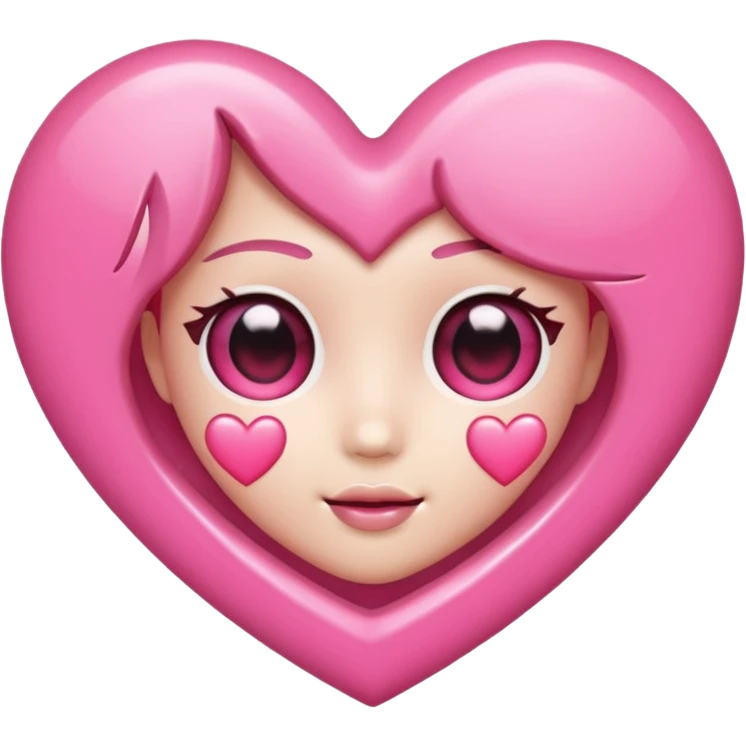 heart with K-pop style emoji