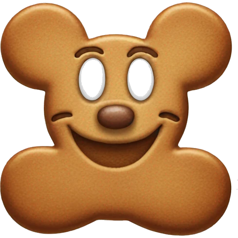 gingerbread mickey mouse emoji
