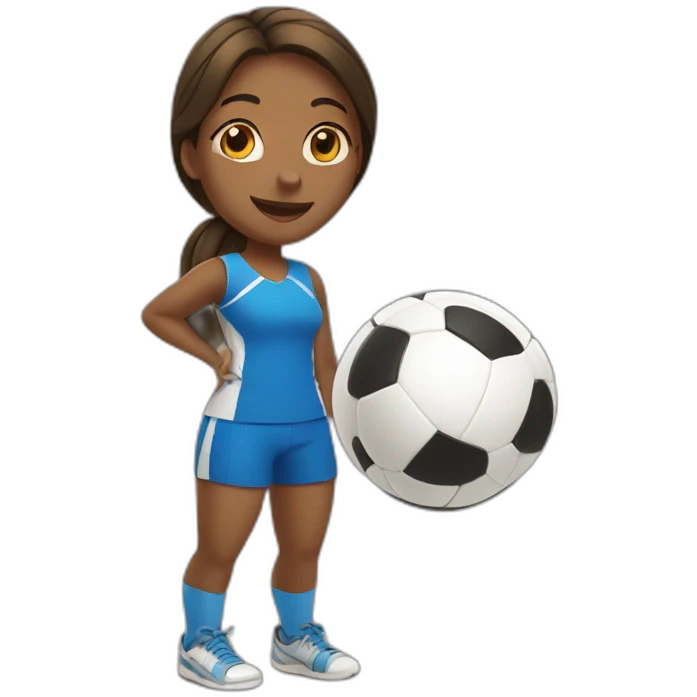 Girl playing volleyball emoji
