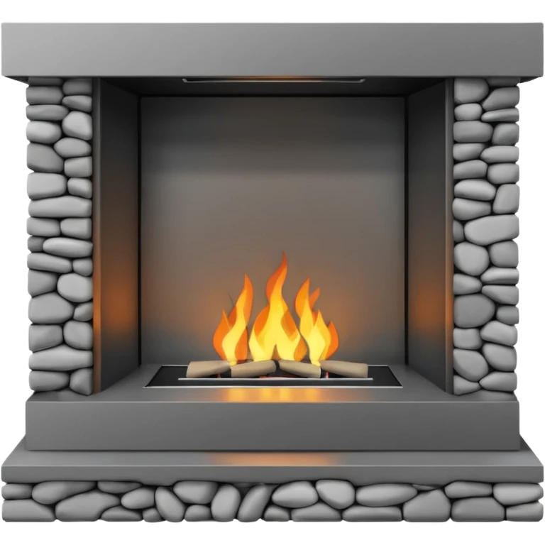modern fireplace emoji