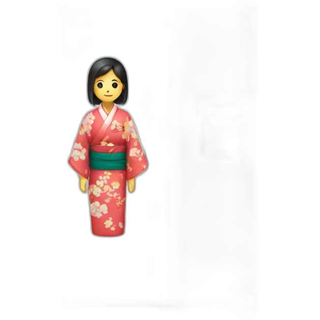 fridge with a kimono emoji