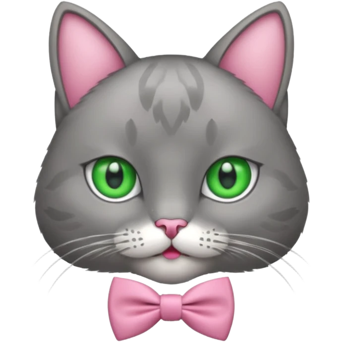Gato con moño Rosita emoji