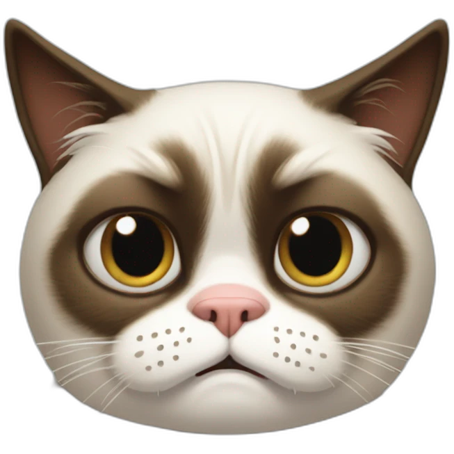 the real grumpy cat old emoji