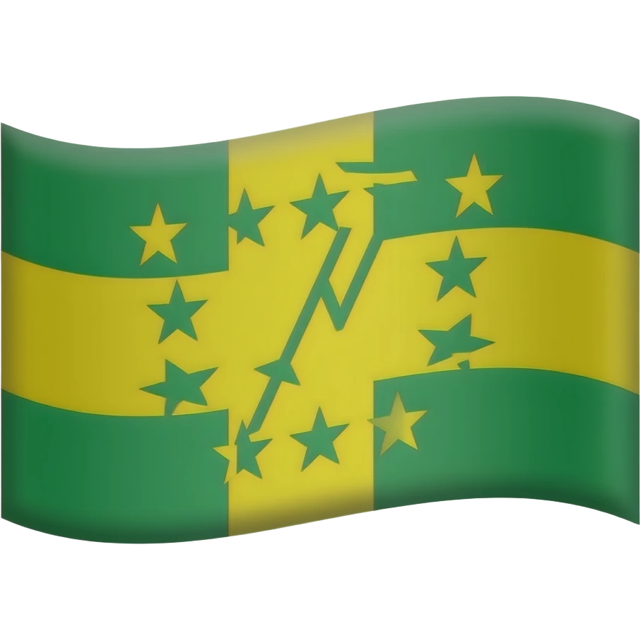 ladakh nationalist movement flag green yellow and white - not other kinds. the one for the specific nationalist ladakhi movement emoji