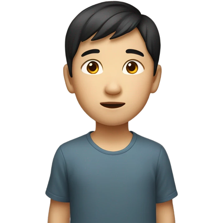 asian boy with asian eyes but it has to have chinese eyes emoji