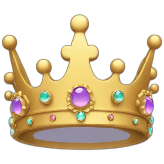 Crown that is glitched emoji