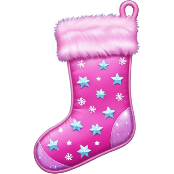 Pink Christmas emoji