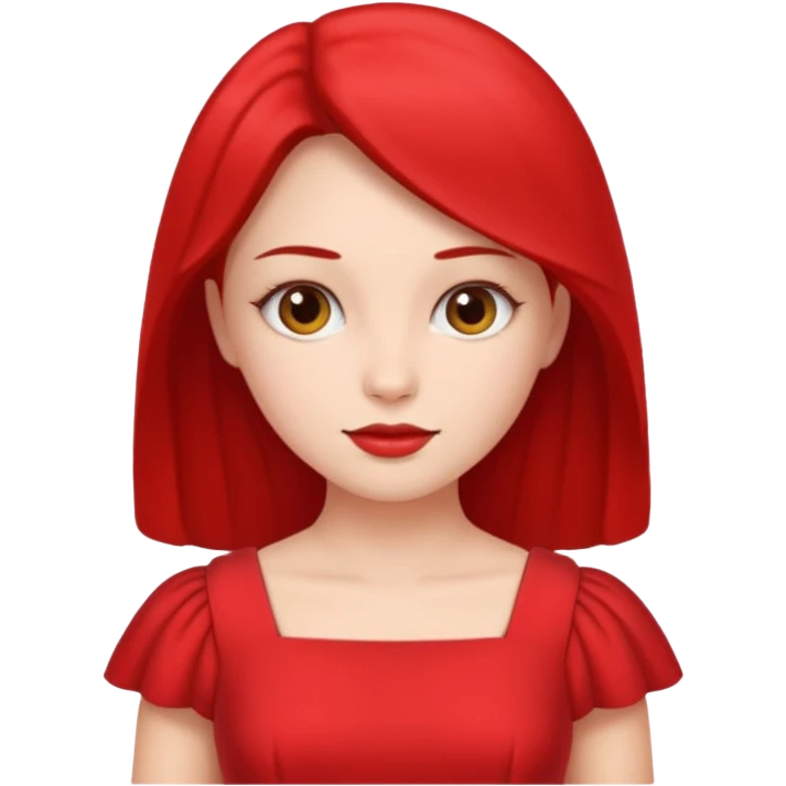 lady in red  emoji