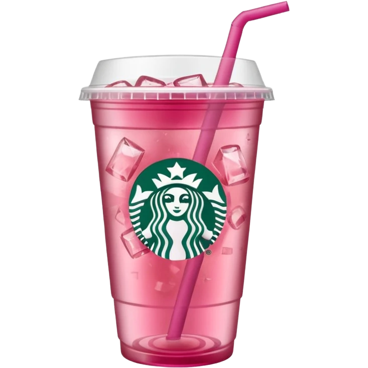 pink iced tea Starbucks drink emoji