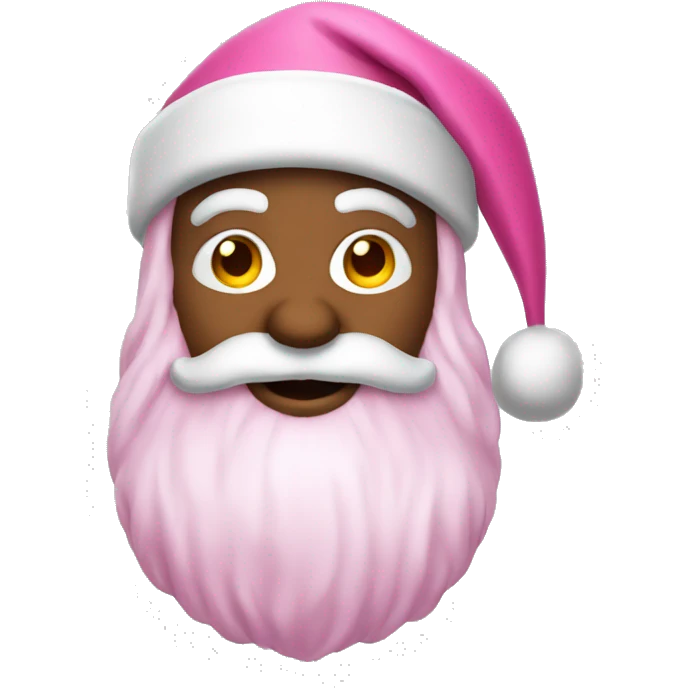 Make a pink Santa Claus emoji