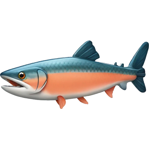 Plane salmon fish emoji