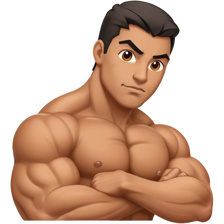 a latino with huge muscles emoji