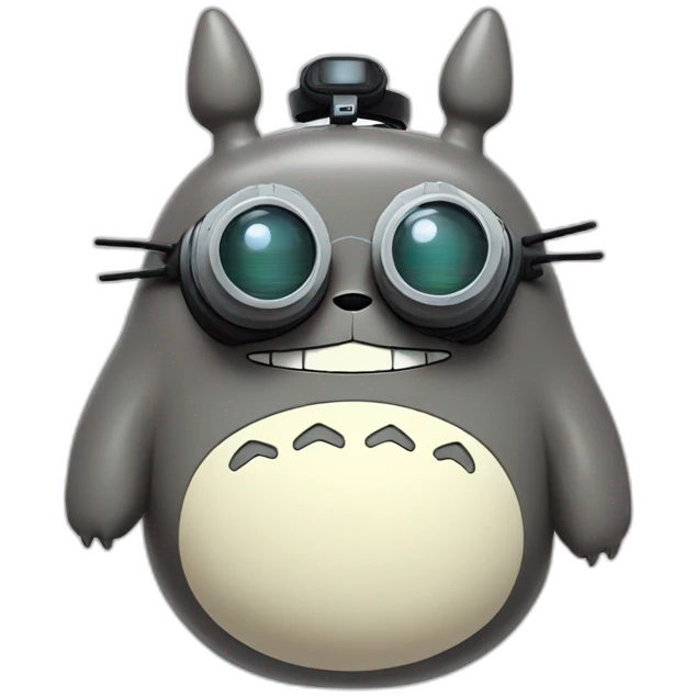 totoro with VR headset emoji