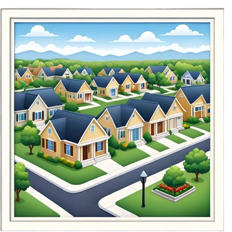 Suburban neighborhood emoji