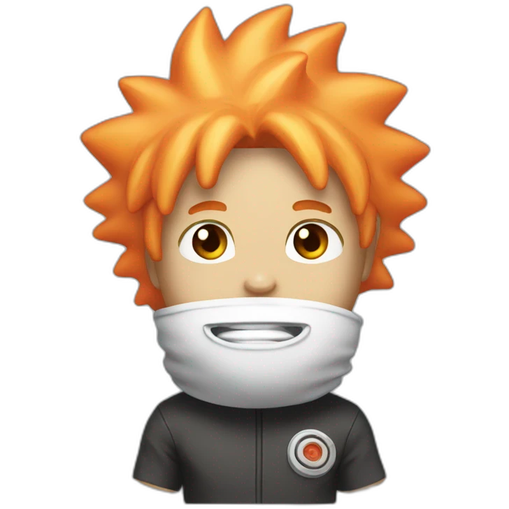 Gumball with Naruto hair emoji