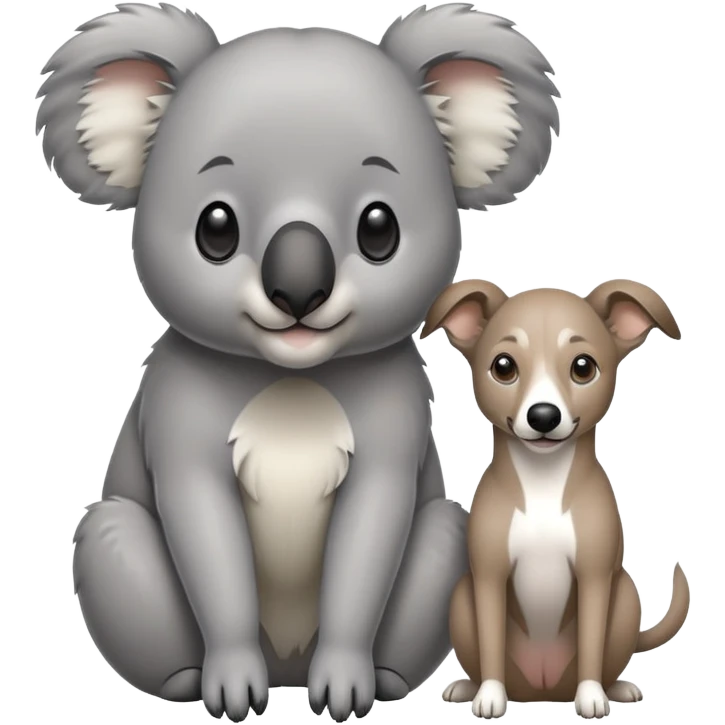 Koala and greyhound  emoji