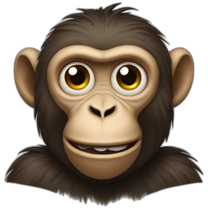 strange monkey emoji
