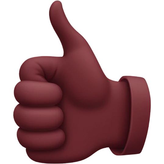 Maroon thumbs up  emoji