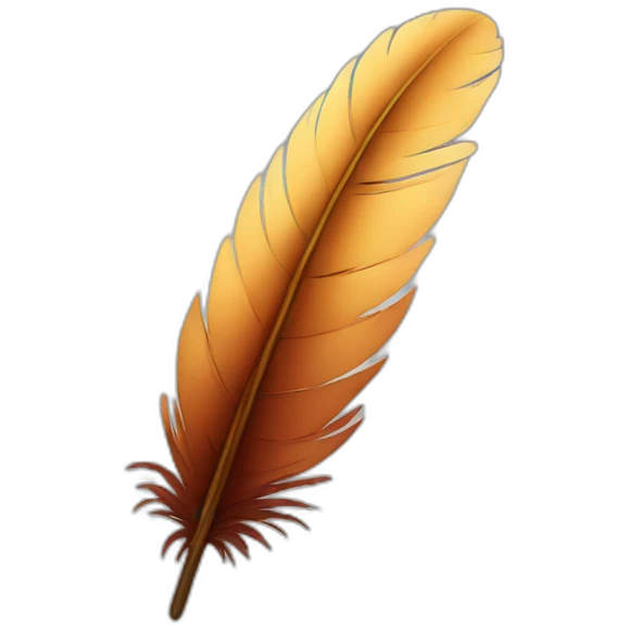 single feather emoji