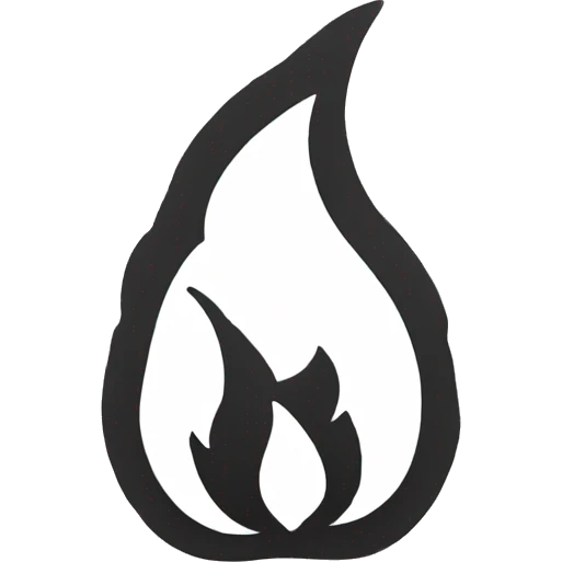 Fire outline  emoji