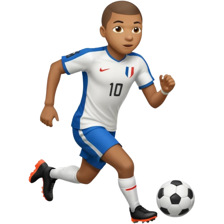 Mbappe running fast emoji
