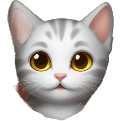 Kitten in cozy blanket emoji