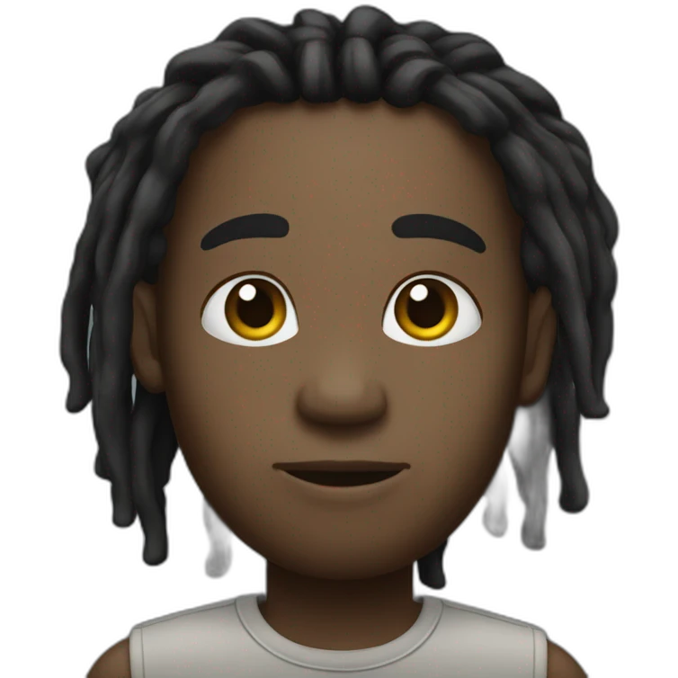 black with dreads emoji