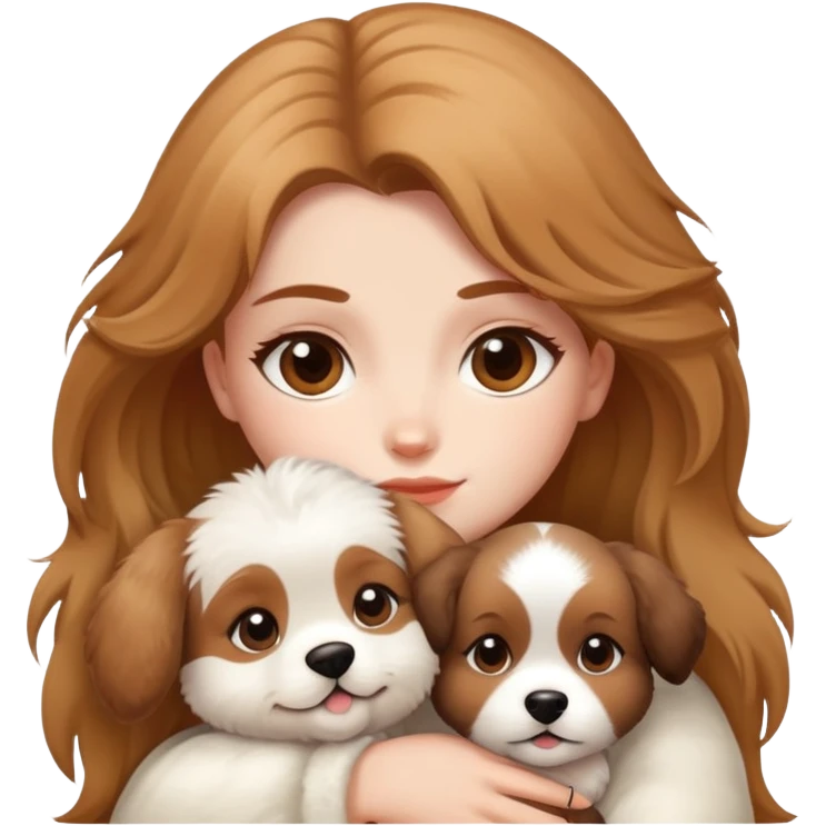 Beata and puppy  emoji