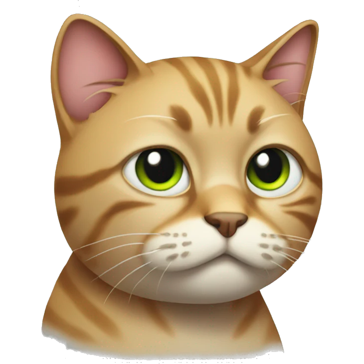 Disgusted emoji cat  emoji