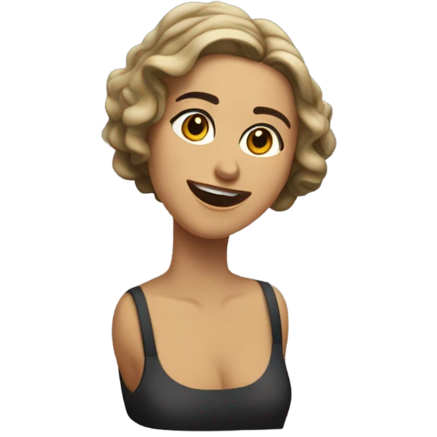 Garota morena tocando sanfona emoji